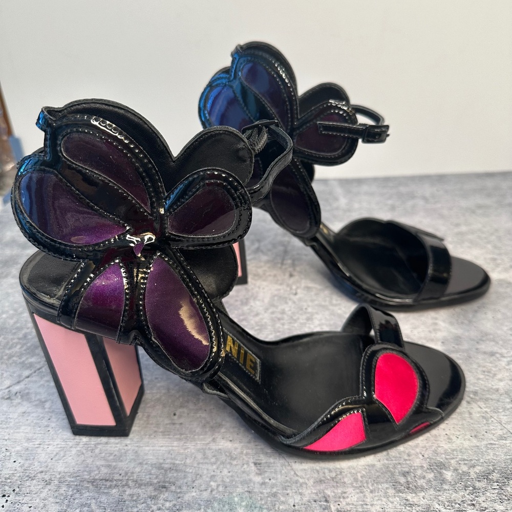 Kat Maconie Dena Black & Pink - Size 8